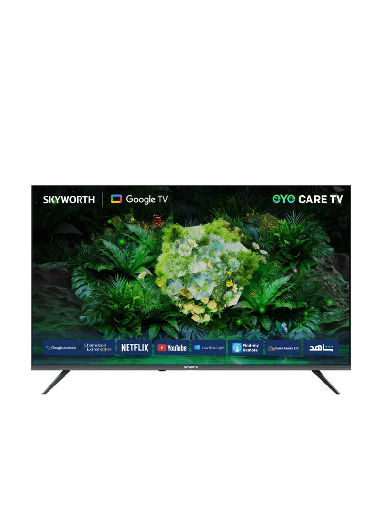 تلفزيون سكاي ورث LED بدقة UHD 4K مقاس 50 بوصة (Google TV) 50G6500G أسود