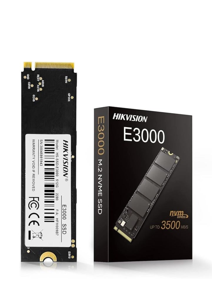 HIKVISION - E3000 Internal NVMe PCIe M.2 SSD 256GB, Internal Solid State Drive, Gen 3x4, 2280, 3D NAND Flash Memory, Up to 3500MB/s Read Speed 256 GB - Image 1