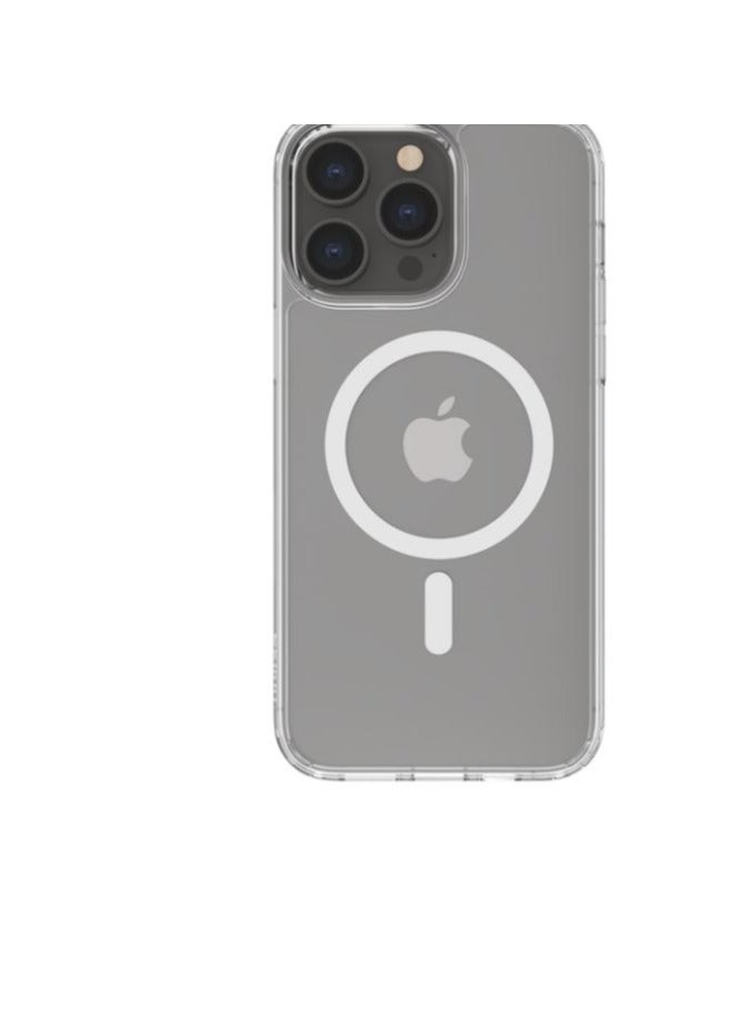 belkin - Belkin Sheer Force MagSafe Compatible Phone Case for iPhone 16 pro max with Treated C Clear - Image 1