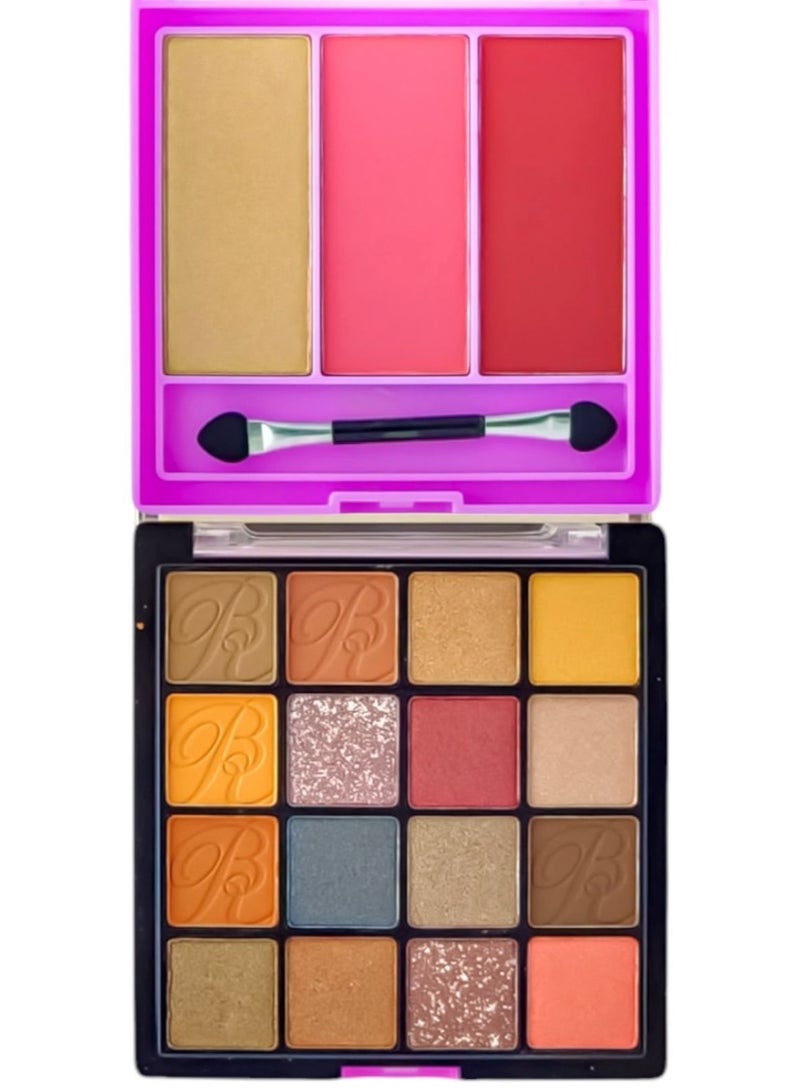ROSE BERRY 3 In 1 Blush Highlight Eyeshadow 02 - Image 2