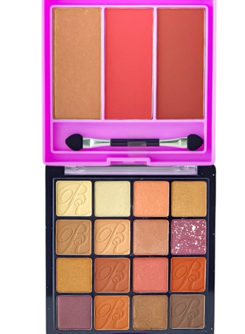 ROSE BERRY - 3 In 1 Blush Highlight Eyeshadow 01 - Image 1