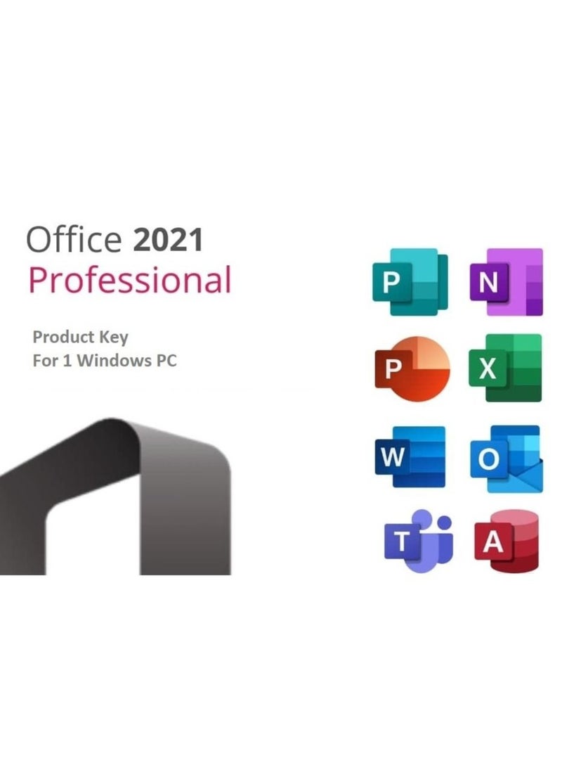 Microsoft - Office 2021 Professional With Teams Lifetime Subscription For Windows - Image 1