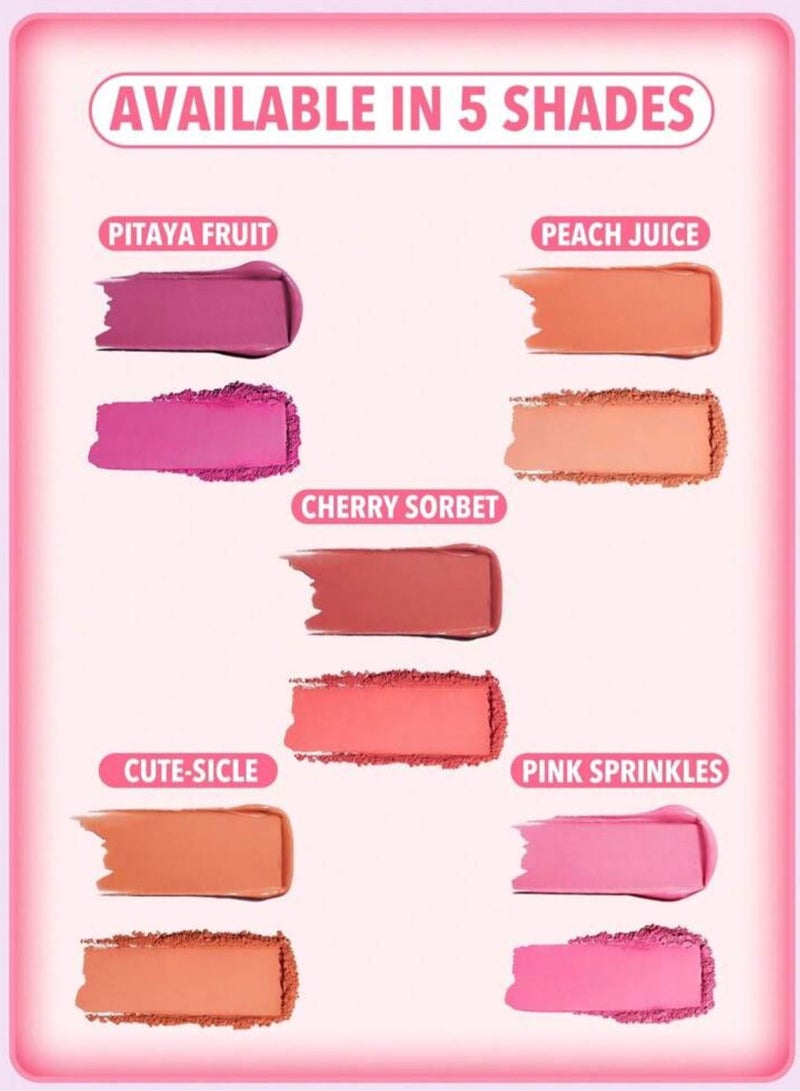 2 Cheek Blush Duo - Cherry Sorbet