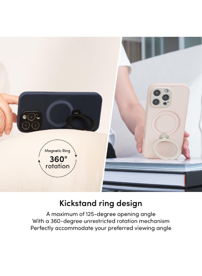 Moshi Kameleon MagSafe Case for Apple iPhone 16 Pro 6.3" 2024| 4Ft-Drop Protection, Built-in MagSafe KickStand, Scratch Resistant,  Slim Profile, Raised Edges, Magnetic Wireless Charging - Blue - Image 2