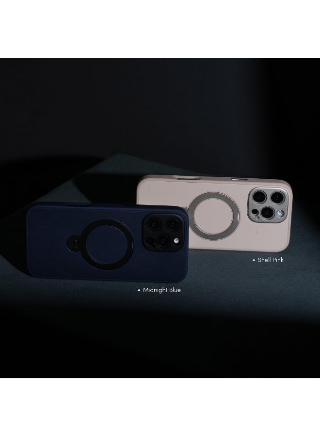 Moshi Kameleon MagSafe Case for Apple iPhone 16 Pro 6.3" 2024| 4Ft-Drop Protection, Built-in MagSafe KickStand, Scratch Resistant,  Slim Profile, Raised Edges, Magnetic Wireless Charging - Blue - Image 4