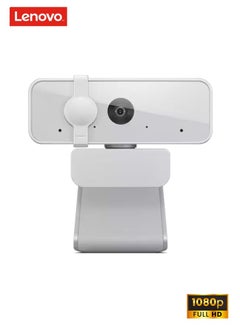 300 FHD Webcam with Full Stereo Dual Built-in mics | FHD 1080P 2.1 Megapixel CMOS Camera |Ultra-Wide 95° Lens, 4X Digital Zoom | 360 Rotation | Flexible Mount Cloud Grey