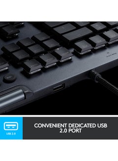 Logitech G815 Lightsync RGB Mechanical Gaming Keyboard - Black  - Image 4