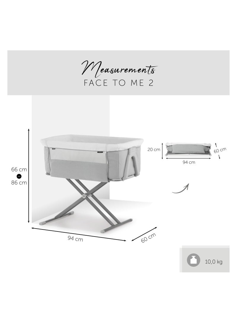 هوك Travel Cots Face To Me 2 - Grey - Image 3