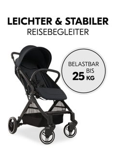 hauck Travel N Care Plus Travel Buggy With Reclining Function, Small Foldable Black  - Image 3