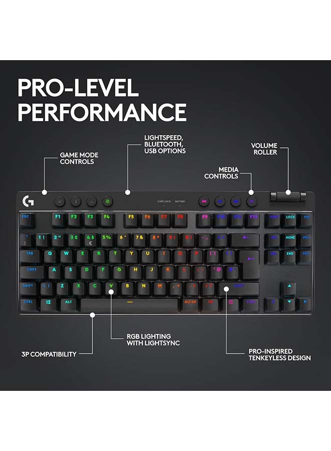لوجيتيك Pro X Tkl Lightspeed Black  - Image 3