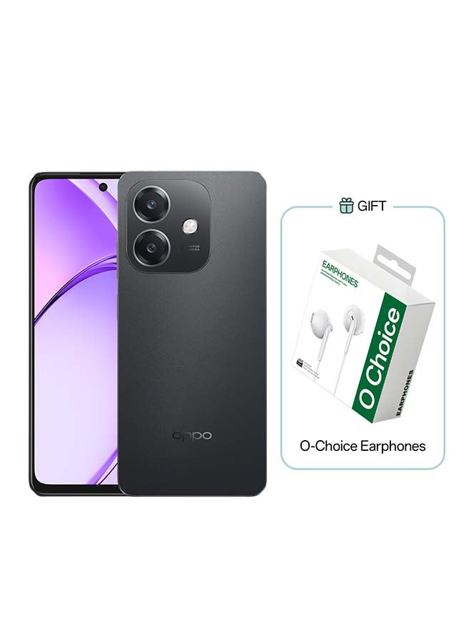 OPPO A3 Dual SIM Sparkle Black 6GB RAM 128GB 4G LTE- Middle East Version With Earphones  - Image 1