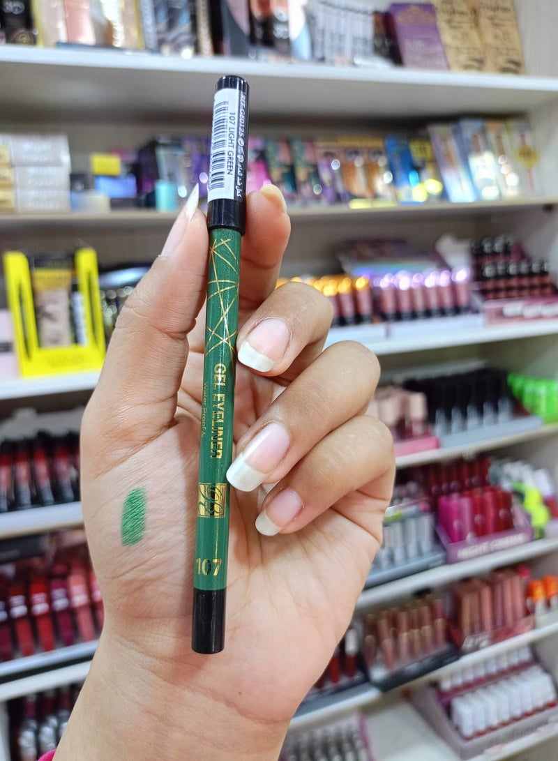 ROSE BERRY RoseBerry Long Lasting Waterproof Eyeliner Pencil -107 Light green Light green