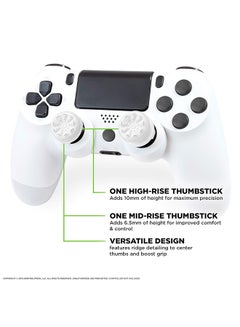 KontrolFreek KontrolFreek FPS Freek Galaxy White For Playstation 4 (PS4) And Playstation 5 (PS5) | Performance Thumbsticks | 1 High-Rise, 1 Mid-Rise | White  - Image 3