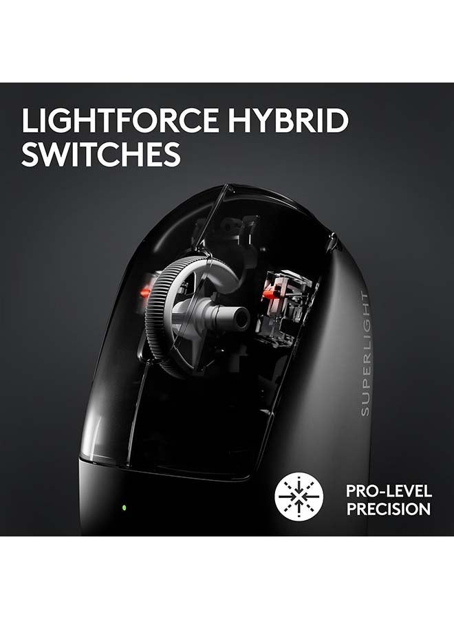 Logitech - G Pro X Superlight 2 Lightspeed Gaming Mouse - Black - 2.4Ghz - Image 1