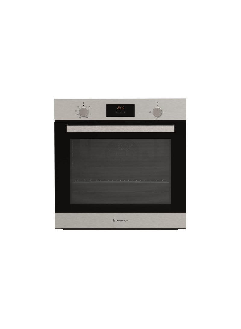 أريستون Built In 60cm Oven Gas & Electric Combination, Mechanical and Electronic Controls, Conventional Functions GS33Y430IXA Inox  - Image 2