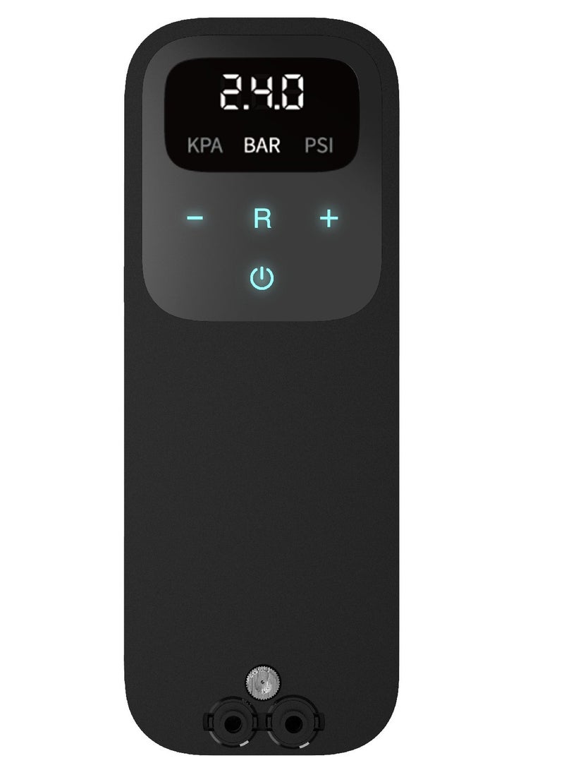 70 ماي ضاغط هواء لتضخيم الإطارات TP01 - ثقيل الوزن وسريع جداً في تضخيم الإطارات، يأتي في صندوق معدني مع ملحقات متعددة - أسود - Image 5