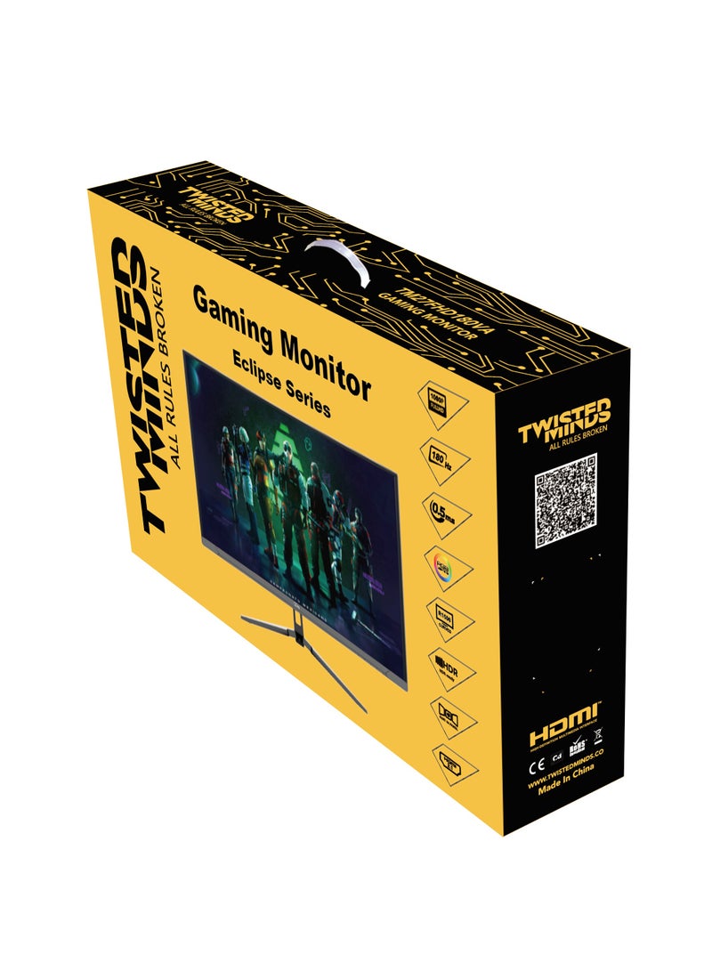 "شاشة الألعاب المنحنية TM27FHD180VA من سلسلة Eclipse بحجم 27 بوصة دقة 1920 × 1080 بكسل (FHD) لوحة VA بمعدل تحديث 165/180 هرتز زمن استجابة 0.5 مللي ثانية تقنية HDR منفذ HDMI 2.1 مع سماعات مدمجة شاشة قيمنق  " - pnsku/N70114894V/45/_/1727340646/dafef4f0-5490-4aa9-9953-62718173cc35