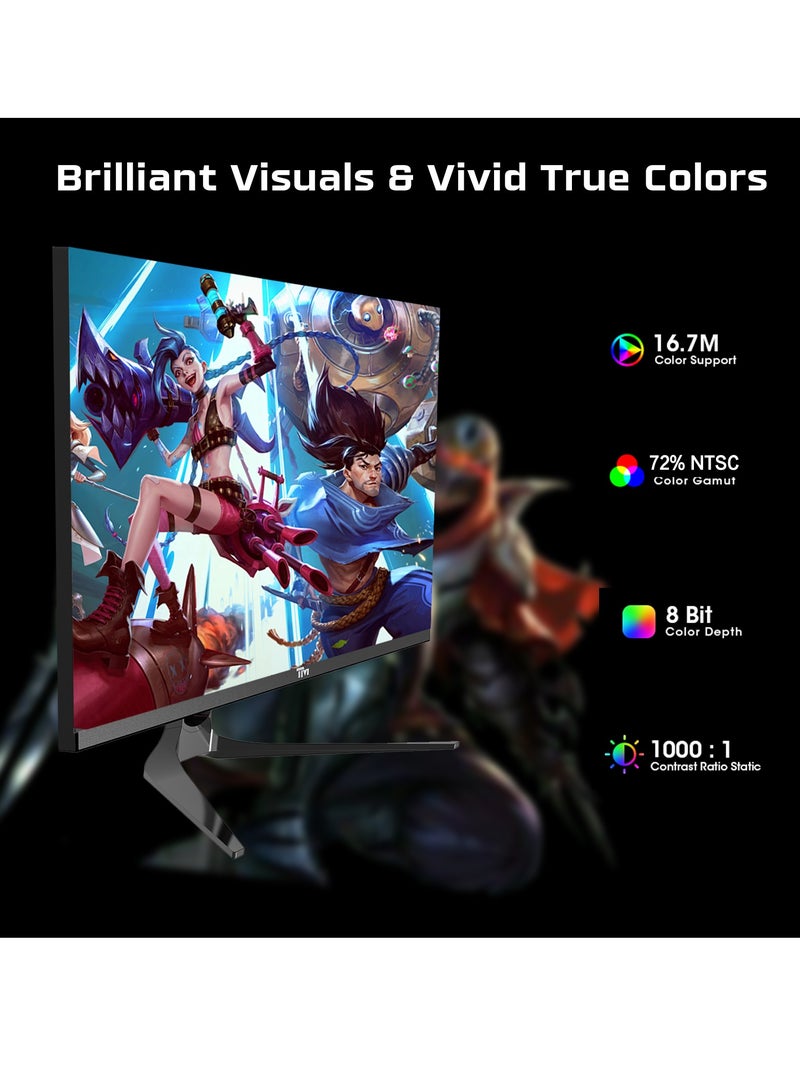 TWISTED MINDS - 27 inch QHD Blaze Series (2560x1440p) IPS 180Hz 0.5ms Gaming Monitor, HDR Black Gaming Monitor, HDMI 2.1, Console Ready, G-sync Compatable, TM27QHD180IPS Black - Image 1
