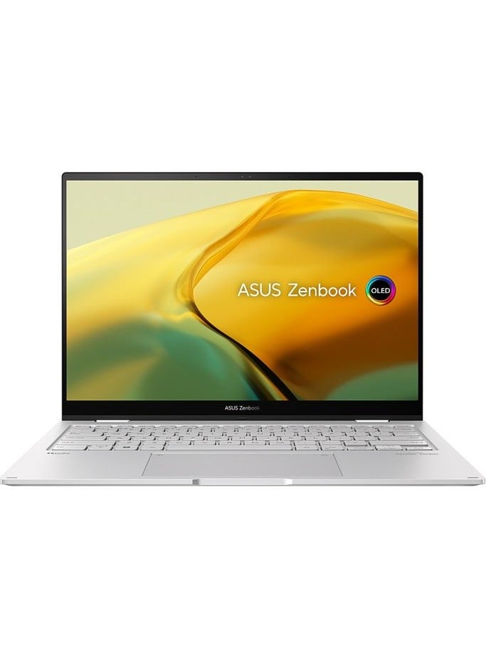 أسوس - Zenbook UX3402VA-IS94T  Intel Core i9-13900HX  16GB DDR5 RAM  1TB SSD  Intel Iris Xe Graphics 14" OLED 2.8K Touchscreen Backlit (US) KB Windows 11 Home  New English Silver - Image 1
