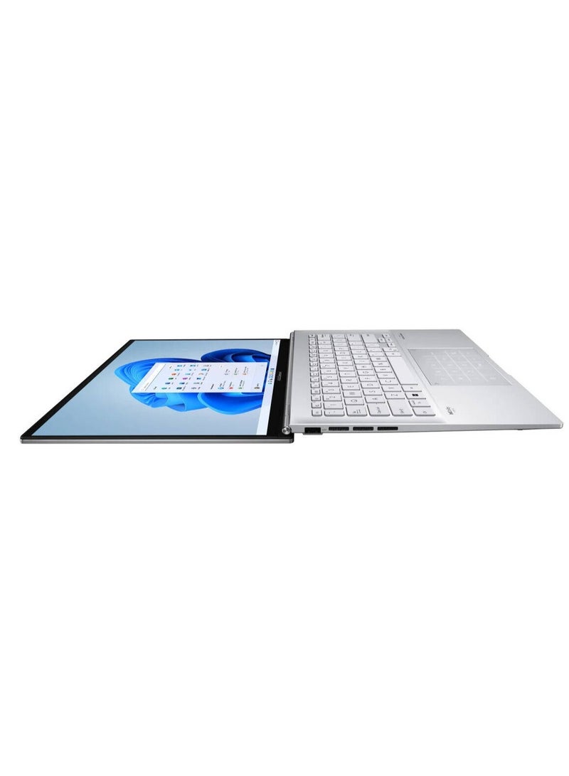 أسوس - Zenbook UX3402VA-IS94T  Intel Core i9-13900HX  16GB DDR5 RAM  1TB SSD  Intel Iris Xe Graphics 14" OLED 2.8K Touchscreen Backlit (US) KB Windows 11 Home  New English Silver - Image 1