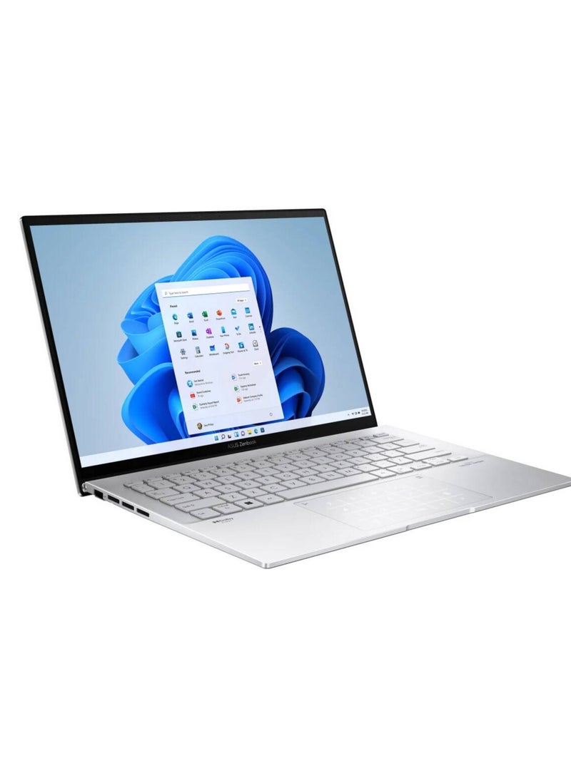 أسوس - Zenbook UX3402VA-IS94T  Intel Core i9-13900HX  16GB DDR5 RAM  1TB SSD  Intel Iris Xe Graphics 14" OLED 2.8K Touchscreen Backlit (US) KB Windows 11 Home  New English Silver - Image 1