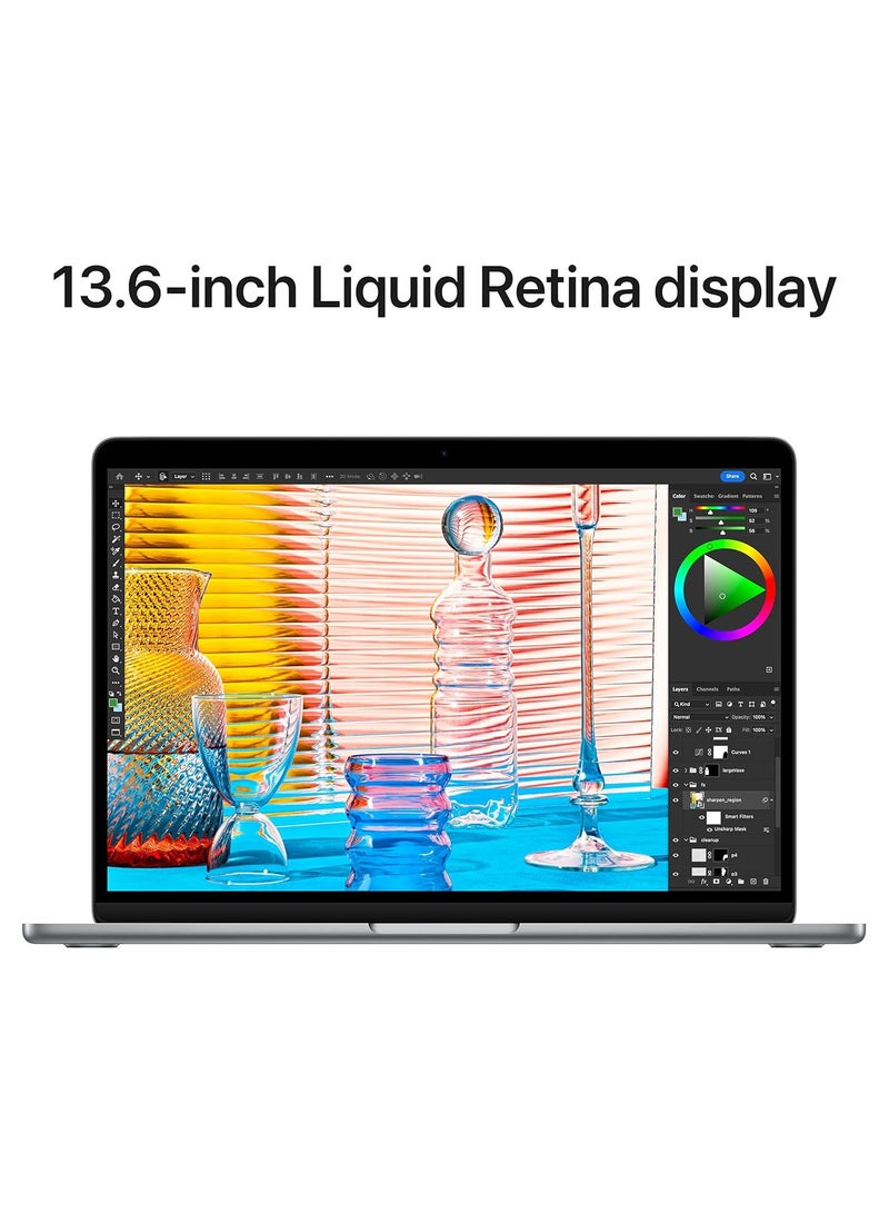 Apple - Renewed - MacBook Air MLXX3 (2022) With 13.6-Inch Display,Apple M2 Chip/8-Core CPU And 10-Core GPU/8GB RAM/512GB SSD/MacOS English Space Grey - Image 1