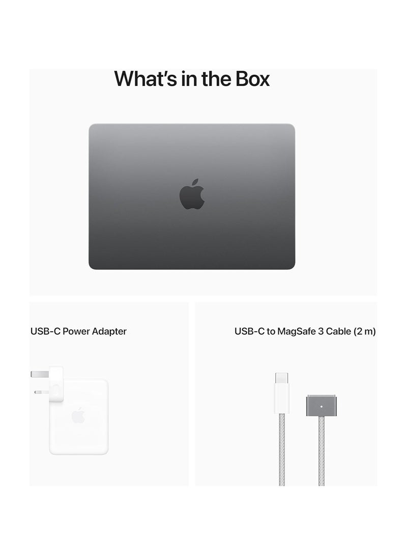 Apple Renewed - MacBook Air MLXX3 (2022) With 13.6-Inch Display,Apple M2 Chip/8-Core CPU And 10-Core GPU/8GB RAM/512GB SSD/MacOS English Space Grey  - Image 2