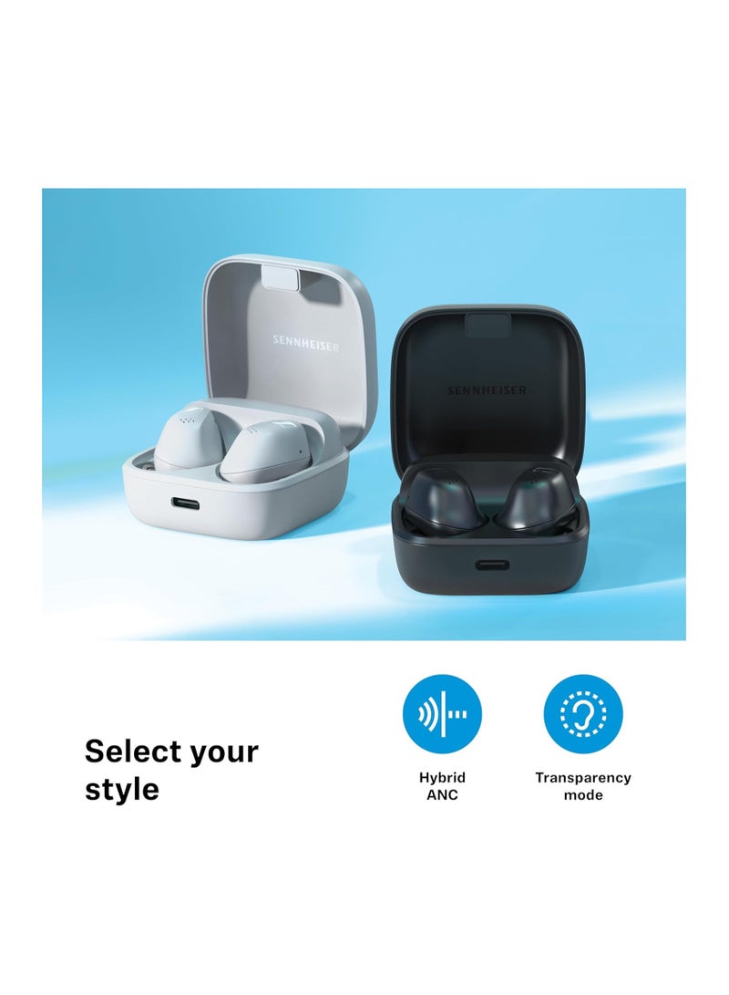 Sennheiser - Accentum True Wireless Earphones - Crystal Clear Sound With Hybrid Anc, Ergonomic Design, 28 Hours Battery Life, Touch Interface And Two Microphone System For Calls Black - Image 1