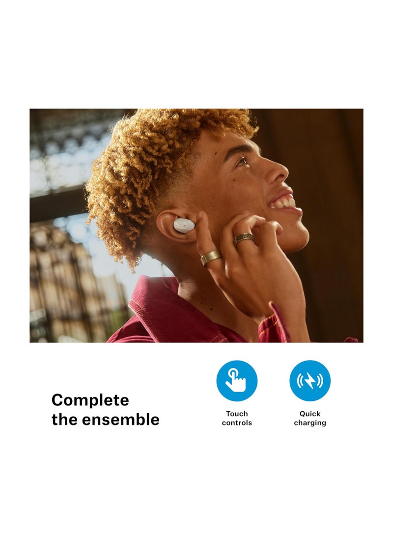 Sennheiser - Accentum True Wireless Earbuds - Highly Comfortable, Ergonomic Design And 28 Hours Battery Life For All Day - Crystal Clear Sound With Hybrid Anc And Touch Interface White - Image 1
