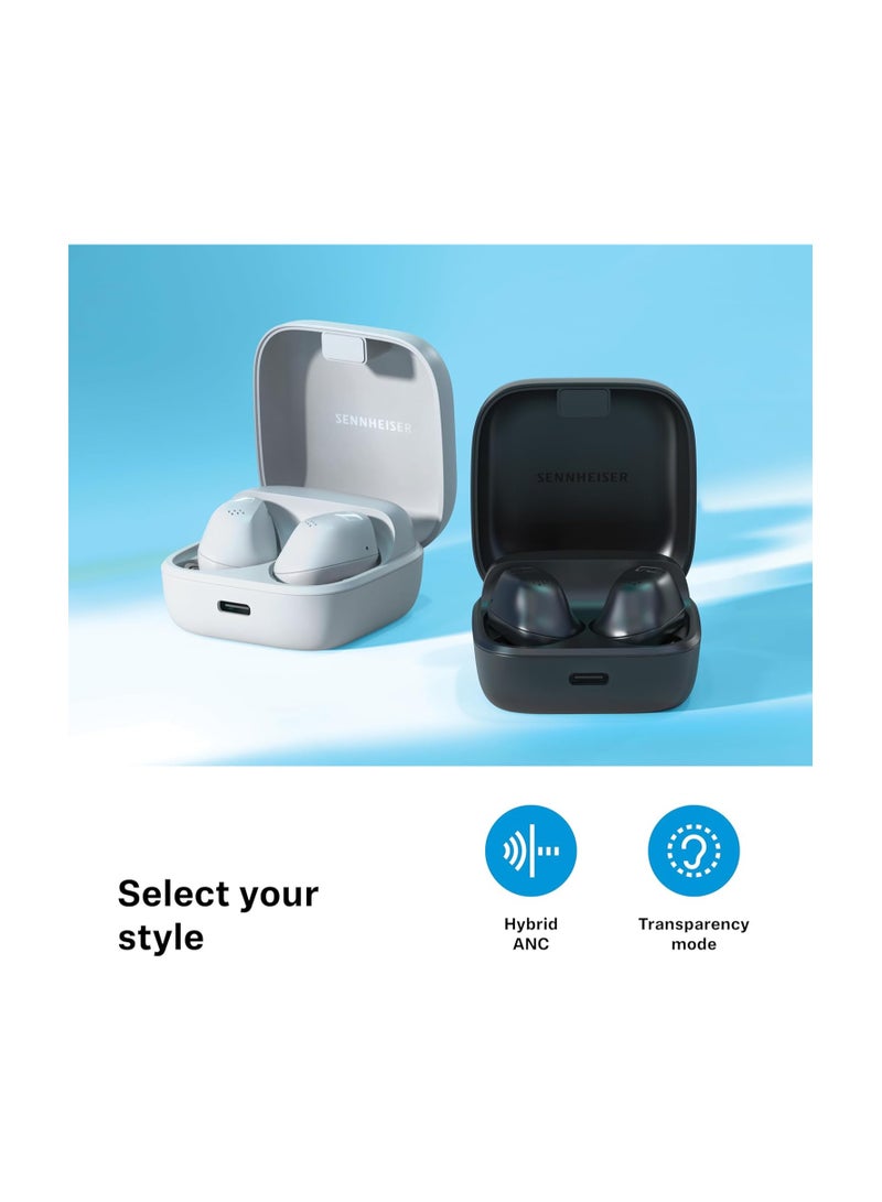 Sennheiser - Accentum True Wireless Earbuds - Highly Comfortable, Ergonomic Design And 28 Hours Battery Life For All Day - Crystal Clear Sound With Hybrid Anc And Touch Interface White - Image 1