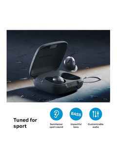 Momentum Sports Earbuds with Fitness Tracking for Heart Rate and Body Temperature - Crystal Clear Sound with Adaptive ANC Function, Secure Fit, 24 Hours Battery Life - Graphite - pnsku/N70114958V/45/_/1727351268/341d407e-737a-41b7-bd82-f9e4986d44aa