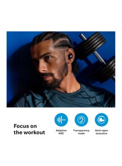 Momentum Sports Earbuds with Fitness Tracking for Heart Rate and Body Temperature - Crystal Clear Sound with Adaptive ANC Function, Secure Fit, 24 Hours Battery Life - Graphite - pnsku/N70114958V/45/_/1727351269/e397677b-2fac-4491-9d2a-0c35bb30dd4d