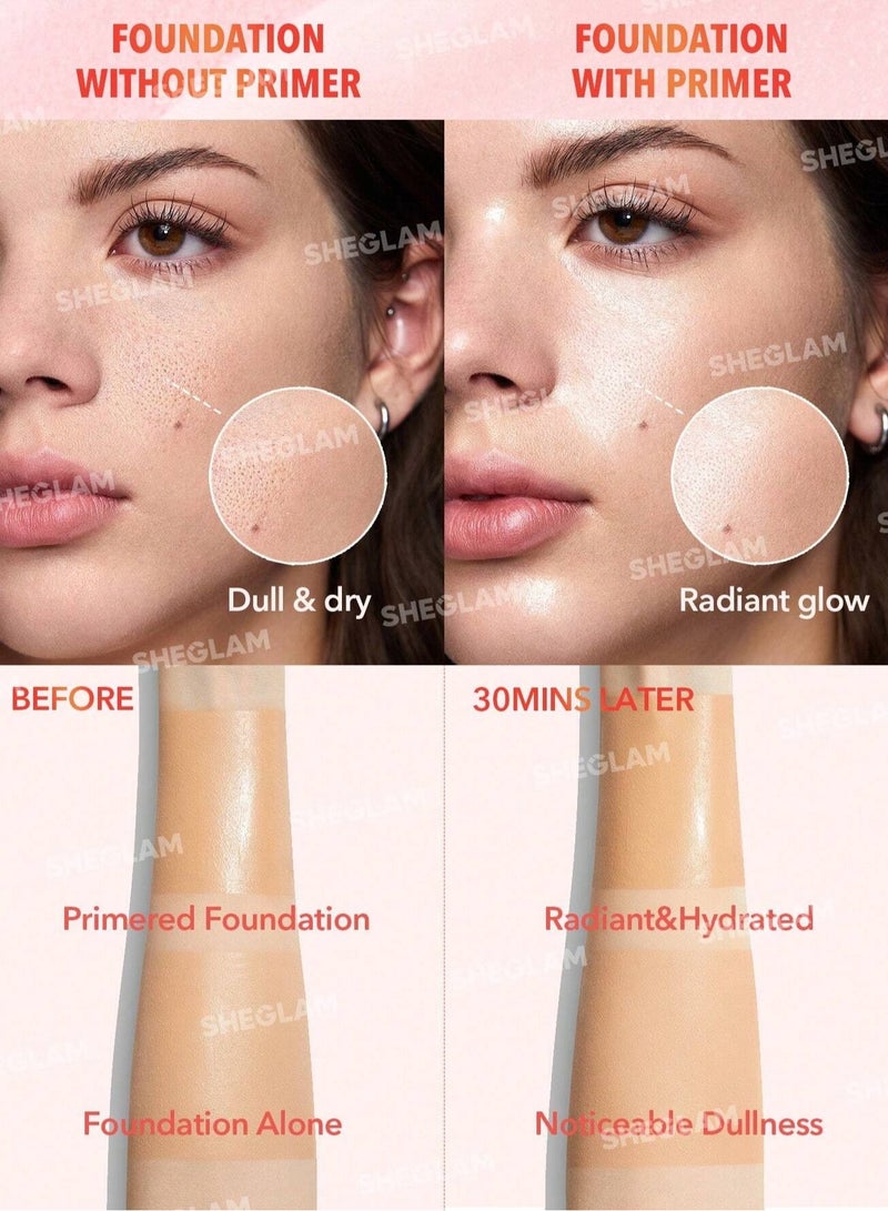 شيجلام Melon Melt Niacinamide Serum Primer Pink  - Image 2