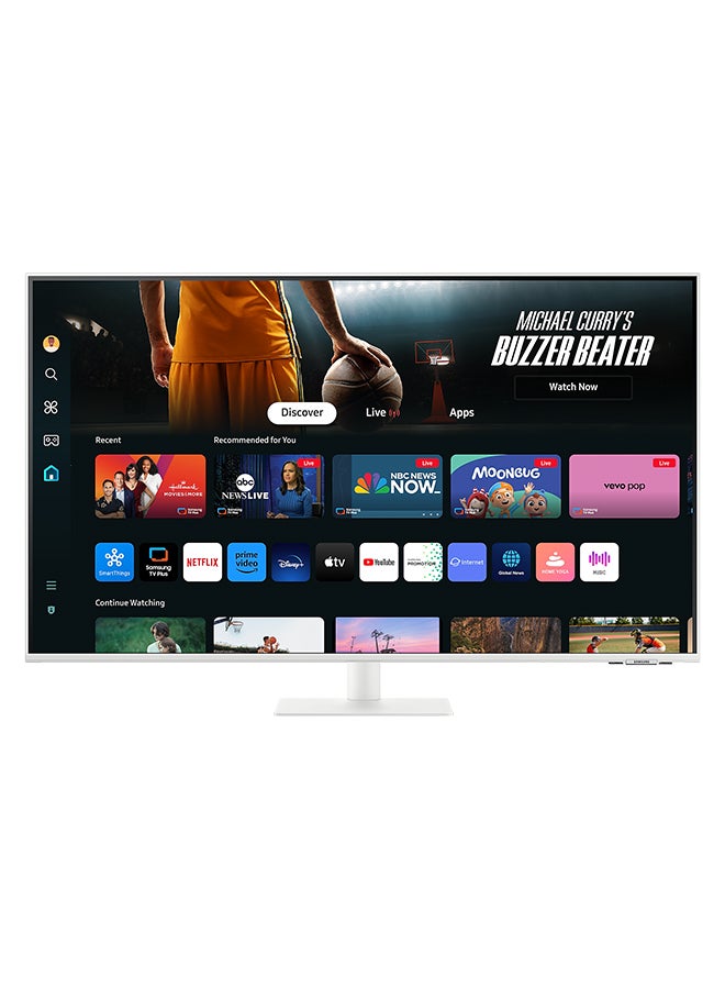 Samsung - 43" Smart Monitor M7 M70D UHD White - Image 1