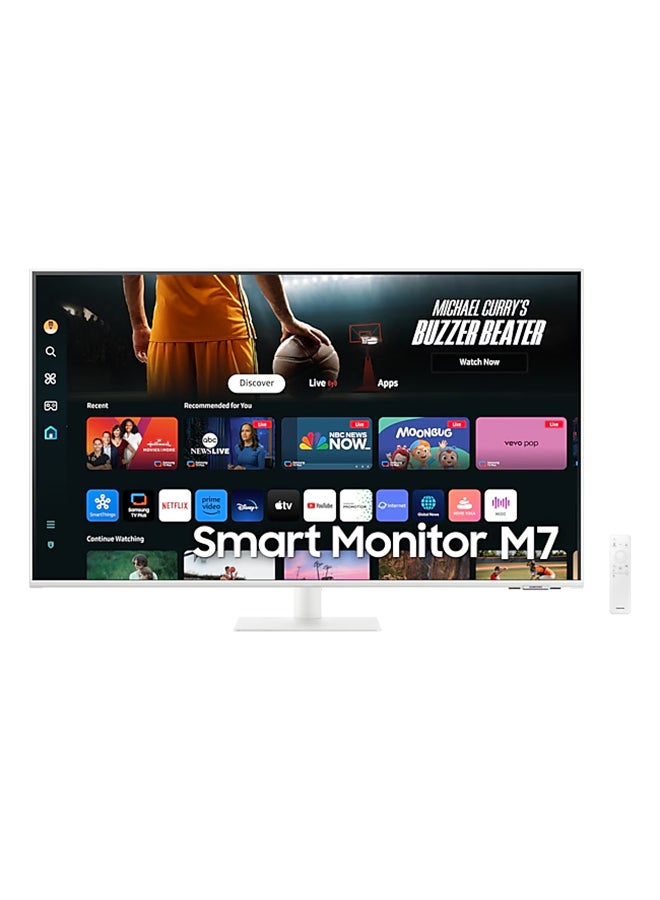 Samsung 43" Smart Monitor M7 M70D UHD White - Image 1