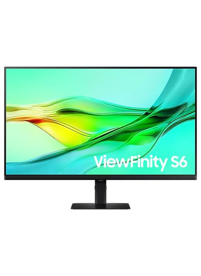 سامسونج شاشة مسطحة ViewFinity S6 S60UD QHD (2,560 x 1,440) مقاس 32 بوصة IPS، 100 هرتز، 5 مللي ثانية، قابلة للإمالة، سوداء، USB-C، LAN، DisplayPort، USB A، USB B - Image 1