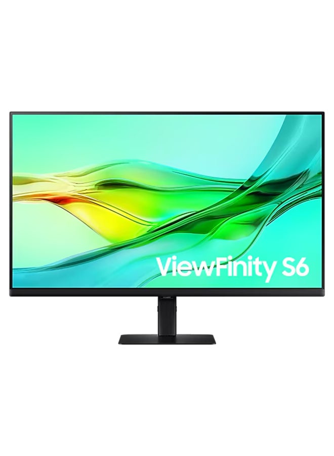 Samsung 32" ViewFinity S6 S60UD QHD (2,560 x 1,440) Flat Monitor IPS, 100Hz, 5ms, Tiltable, Black , USB-C , LAN , DisplayPort , USB A, USB B Black - Image 1