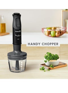 مولينكس Optichef Hand Blender 1000 Watt 15 Functions 500 ML Chopper Whisk DD6552EG Black  - Image 2