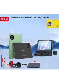 C idea 10.1-inch Android 13.0 Smart Tablet PC with Wireless Bluetooth Mouse and Keyboard 800x1280 IPS Display 5G 8GB 512GB Dual SIM WiFi GPS Bluetooth Kids Tab Green  - Image 3