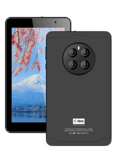 C idea Smart Tablet PC with Wireless Keyboard 7-Inch IPS Touch Screen 8GB RAM 512GB ROM Android 13 Wi-Fi GPS and Bluetooth Dual Camera Single SIM 5G LTE Network For Student Learning Tab Black  - Image 1