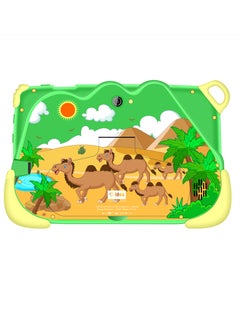 C idea 7-Inch Smart Tablet for Kids Wi-Fi Bluetooth GPS 6GB RAM 128GB ROM Android 12 Edge Proof Children Education Tab with Built-in Foldable Stand Dual Camera Game Tab Green  - Image 2