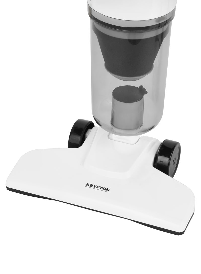 KRYPTON - Stick and Handheld Vacuum Cleaner - ,Comes with 600W Motor,  HEPA Filter, Transparent Dust Cup, One-Key Release Dust , Low Noise Design, Lightweight & Portable, Hook Design for Easy Storage, for Home Use, 2 Years Warranty 600 W KNVC6603 White - Image 1
