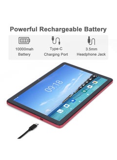 C idea 10.1 Inches Tablet,Android Tab,5G Tablet Dual SIM 8GB Ram 512GB Rom,10000mAh Battery With Bluetooth Keyboard,Mouse and Stylus  - Image 3