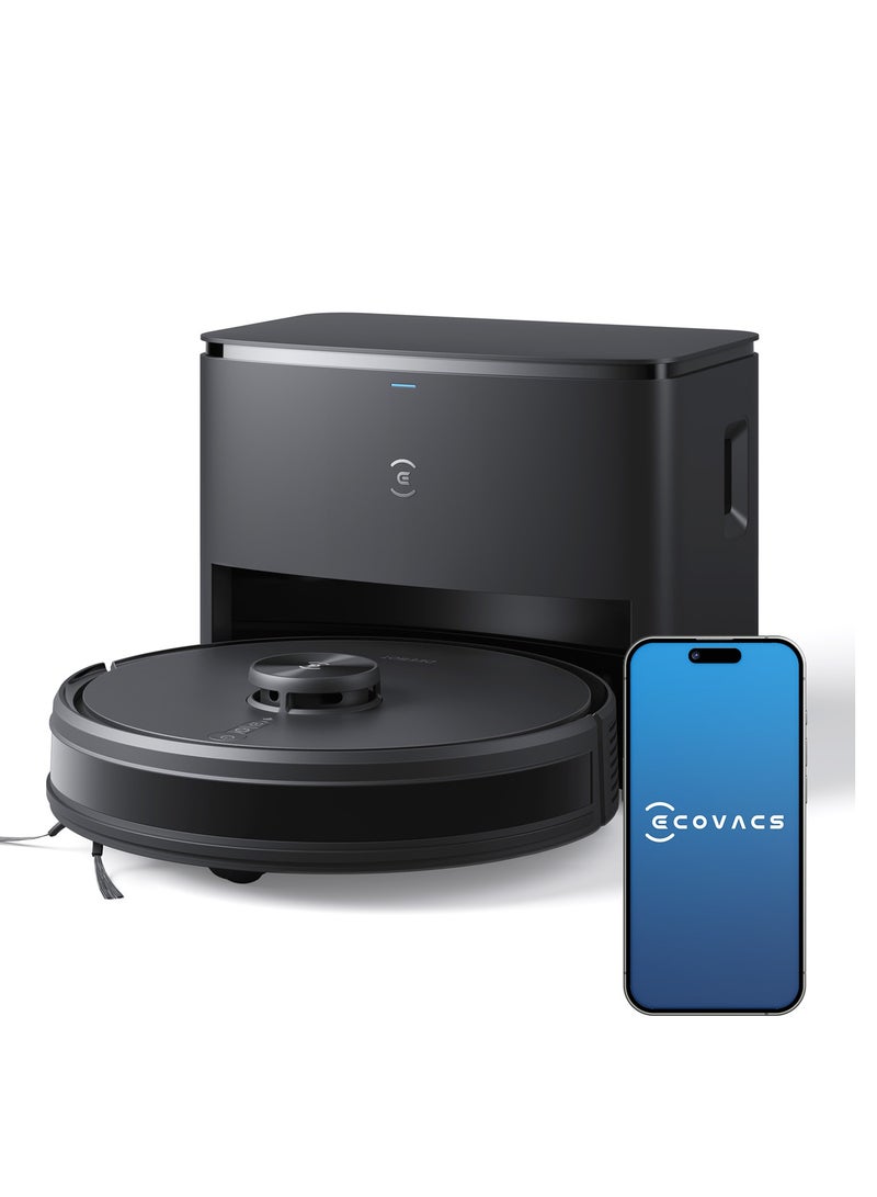 ecovacs Robot Vacuum Cleaner with Auto-Empty Station, 2 IN 1 Vaccum and Mop 6500Pa Suction, Advanced LDS Navigation Technology & True Mapping Support Multi-Floor -1 Year Warranty 200 ml 35 W Deebot Y1 Pro Plus Black  - Image 1
