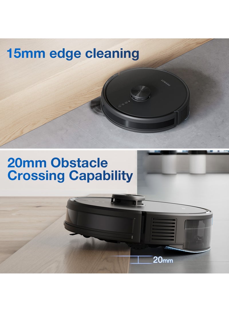 ecovacs Robot Vacuum Cleaner with Auto-Empty Station, 2 IN 1 Vaccum and Mop 6500Pa Suction, Advanced LDS Navigation Technology & True Mapping Support Multi-Floor -1 Year Warranty 200 ml 35 W Deebot Y1 Pro Plus Black  - Image 3