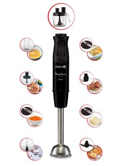 مولينكس Optichef Hand Blender, 1000 Watts, 20 Functions, 3 L Food Processor, 500 ML Chopper - DD6553EG, Black DD6553EG Black  - Image 3