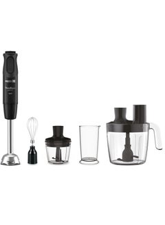 مولينكس Optichef Hand Blender, 1000 Watts, 20 Functions, 3 L Food Processor, 500 ML Chopper - DD6553EG, Black DD6553EG Black  - Image 2