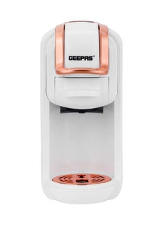 GEEPAS 4-In-1 Capsule Coffee Machine With Fast Heating System, One-Touch Button/Removable 0.6L Water Tank/Compatible With Nespresso, Dolce Gusto, Ground Coffee & Caffitaly ,Mini Size Fits Anywhere 600 ml 1450 W GCM41526-WT White/Rose Gold  - Image 2