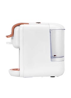 GEEPAS 4-In-1 Capsule Coffee Machine With Fast Heating System, One-Touch Button/Removable 0.6L Water Tank/Compatible With Nespresso, Dolce Gusto, Ground Coffee & Caffitaly ,Mini Size Fits Anywhere 600 ml 1450 W GCM41526-WT White/Rose Gold  - Image 3