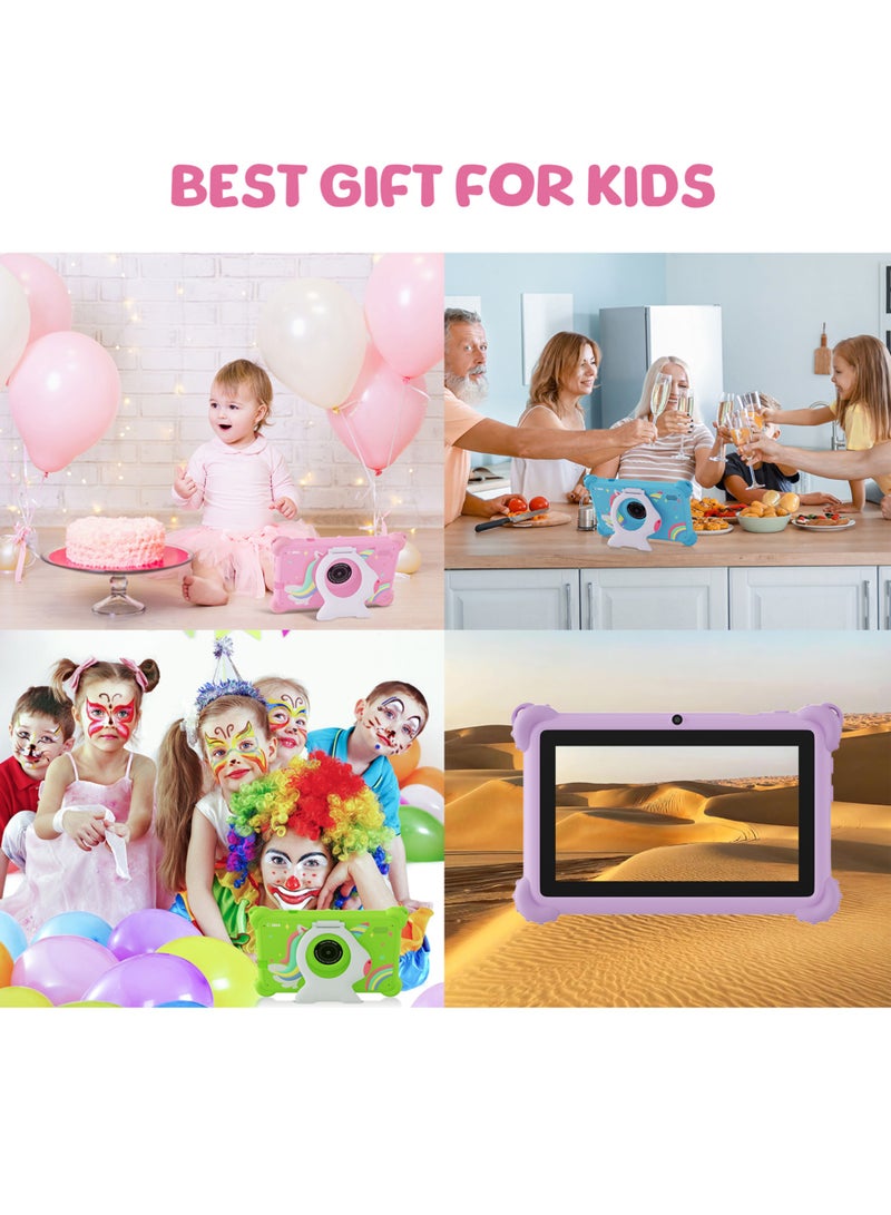 C idea - 7 Inch Tablets for Kids,Android Kids Tablet Age 2-5, Kids APP Pre-Installed Small Smart Kids Tablets for Girls Boys Children Educational Pink - Image 1